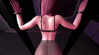 Fucking Fox Ear Girl in Standing Doggie POV