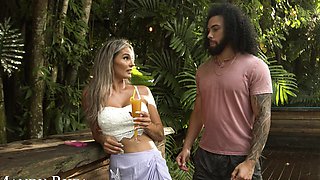 Outdoor dicking with a tattooed blonde darling - Mandy Rhea
