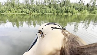 Sweet and naughty teen lets her stepbrother nail her tight asshiole while riding a serf board
