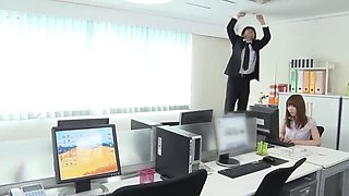Yui Hatano Seduces Boss in Office - Cowgirl Public Sex & Cum Inside