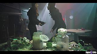 Femdom Reverse Gangbang - Lesbians Possessed by Horny Demons Fucks Black Guy with Multiple Creampies