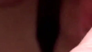 Close up action with hairy big ass brunette