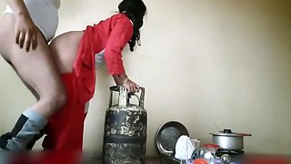 Desi Stepsister Fucked Hard in Kitchen by Stepbro - Big Cock Doggy Style