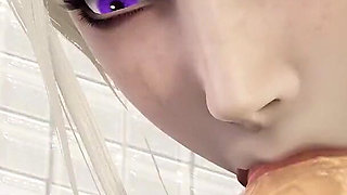 Vampire Blowjob For Big Cock 3D Animation With Cumshot POV