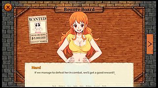 Lusty Buccaneers Parody Hentai Game Ep.1 Nami is exposing her naked body at night !