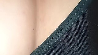 Horney Sult on Bed and Black Bra and Panty Sexy Body