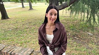 Tourist Girl Has Been Fucked In A Wood. Outdoor Sex With A Pretty Stranger - Martin Spell And Eva Tender