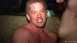 Party sex: Blowjob, Amateur  Threesome Porn