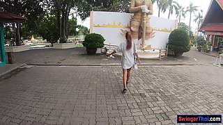 Thai girlfriend day out and intercourse at home