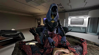 monster fucks her tight holes and impregnates her