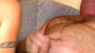 Tattooed gilfs seducing dicks in orgy