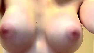 Great Big Boobs On Masturbating Redhead