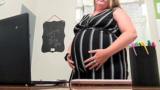Your Teacher Gives You JOI in Her Office and Reveals That You Got Her Pregnant!
