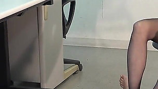 The Scent of Sweaty Pantyhose Feet, Tease and Denial with Pantyhose Footjobs, Masturbation Viewing, Eating One's Own Semen