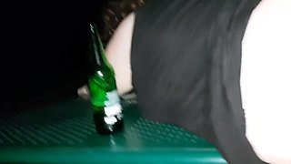 BBC Outdoor Anal Pounding Spanking My Booty with a Belt