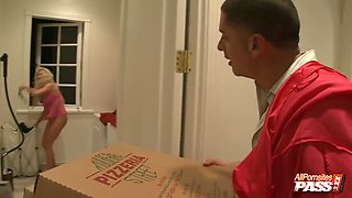 Cock Sucks The Pizza Guy With Diana Doll
