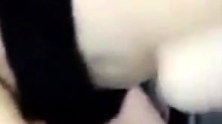 French Amateur Girl with Big Natural Tits in Interracial Cuc