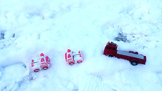 Winter crush: Lady L  crush 3 toy car.