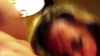 Threesome, Two Horny Women Pounce on a Hard Big Cock.