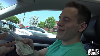 REALITY DUDES - Alex Takes The Money To Strip, Suck Cock, And Get Fucked Hard In This Steamy Encounter