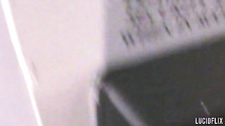 Seth Gamble fucked a smiling long-legged brunette Megan Mistakes