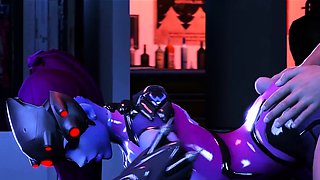 Hentai Shy Widowmaker Enjoys a Huge Thick Cock 3D Collection