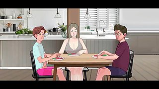 Step moms and big asses in a crazy cartoon adventure