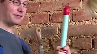 Big boobs blonde loves hard fuck with her fucker