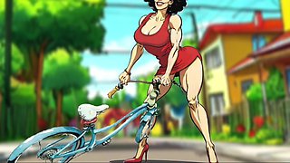 Sexy Housewife Fucks with a Stranger While Her Husband Is at Work / Toon / Cartoon / Animation