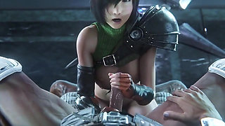 Yuffie Reverse Fucking a Soldier (final Fantasy 7 Remake Animation)