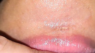 3 Months Pregnant Woman with Swollen Breasts Taking Cum Down Her Throat