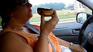 Tight ass amateur mature sucking and fucking outdoors