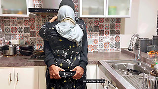 Hijabi MILF's Sensual Lip Lock Kissing & Love Making - Pussy Fingering, Boobs Press & Ass Press in Hot Foreplay
