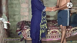 Desi Amrita Wants Her Stepbro Fuck Only Her Juicy Pussy, Means Licking Pussy in Hindi Audio