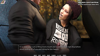 Young Ebony Babe with a Perfect Body Sucks a Big White Cock and Gets Her Little Pussy Creampied - Taboo University(steam Game)