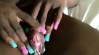 Ebony Clit - POV Webcam Close-up