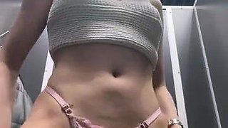 Shy_priincess masturbates in public toilet