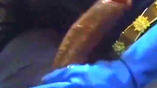 Hard on Her Gloves