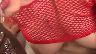 Sexy hot blonde takes on big black dick