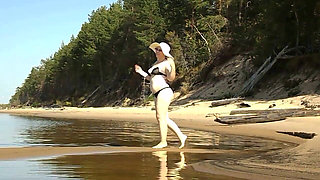 Hot MILF on the Beach -15