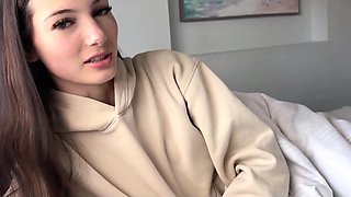 Skinny girl was sick, so her stepbro took care of her with his cock