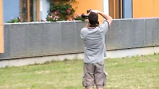 Skinny fit model with good bottom Sunny Jay likes anal penetration