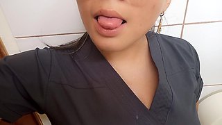 Doctor Masturbates in the Clinic Bathroom, Screaming for Cock
