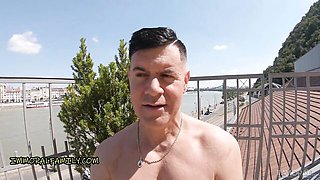 Superb Matt Bird and Dean Van Damme at three guys one girl clip