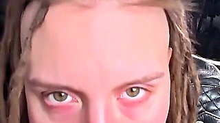 This Leather Jacket Turns Her Into Brain Melted Slut! Rough Fuck Makes Her Happy!