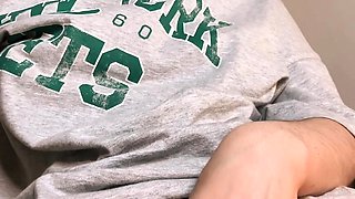 Amateur young teen solo masturbation on her livingroom
