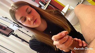 Handjob Between Shooting Backstage Behind the Shooting