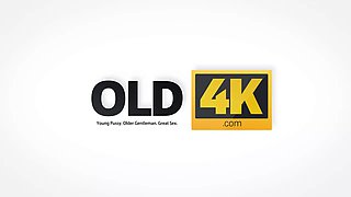 Old4k. teenager stunner Tina Walker with small shapes needs old mans attention