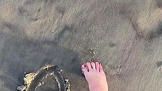 Euro amateur outdoor masturbation