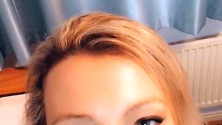 USA sexiest blonde pregnant big boobs beauty webcam show